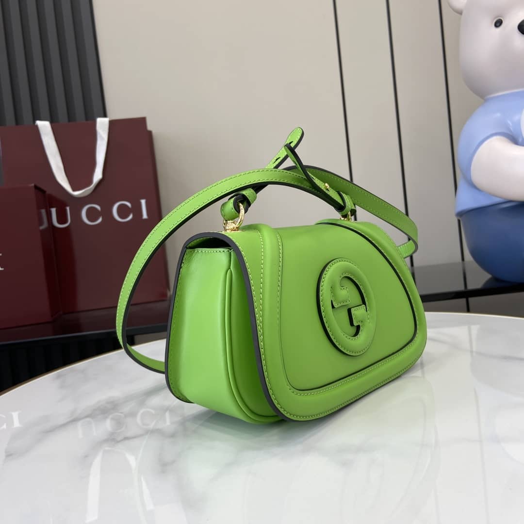 Gucci Blondie Leather Mini Green Shoulder Bag_2_162896 Gucci Blondie Leather Mini Green Shoulder Bag