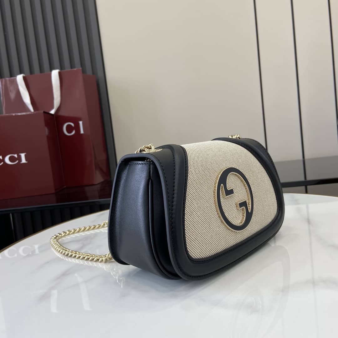 Gucci Blondie Canvas Mini Black Chain Bag 815711_1_162926 Gucci Blondie Canvas Mini Black Chain Bag 815711
