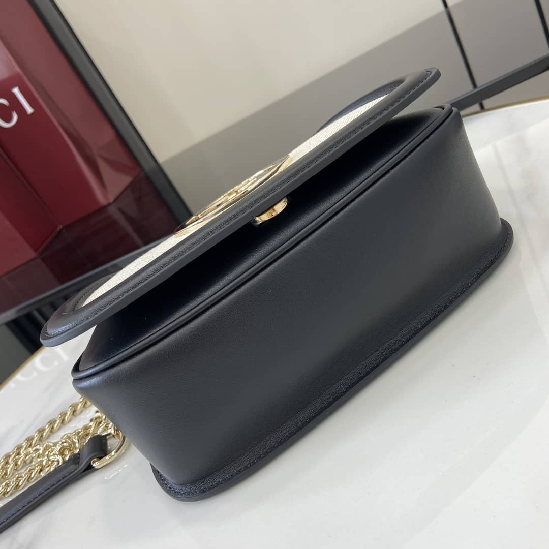 Gucci Blondie Canvas Mini Black Chain Bag 815711_3_162926 Gucci Blondie Canvas Mini Black Chain Bag 815711