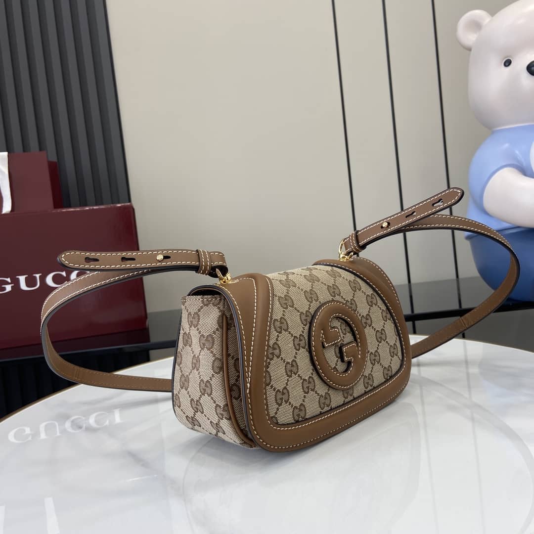 Gucci Blondie GG Mini Brown Shoulder Bag 815700_2_162936 Gucci Blondie GG Mini Brown Shoulder Bag 815700