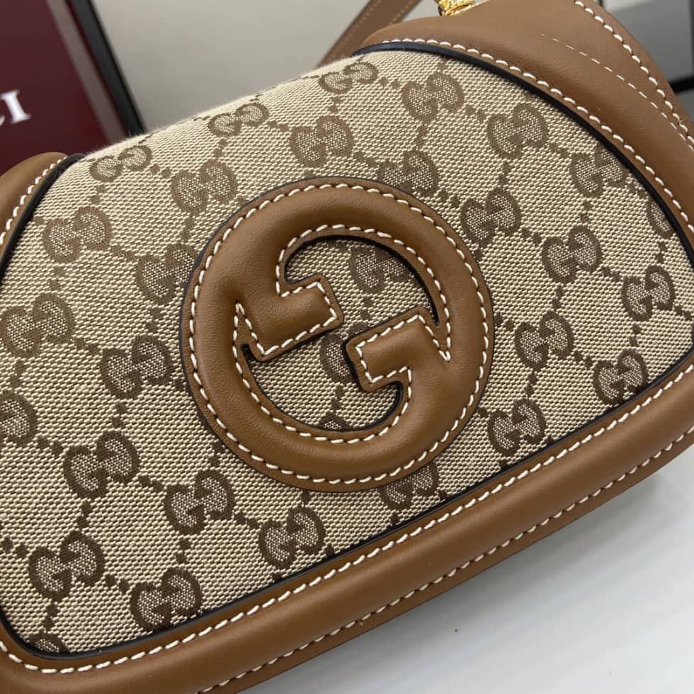 Gucci Blondie GG Mini Brown Shoulder Bag 815700_5_162936 Gucci Blondie GG Mini Brown Shoulder Bag 815700