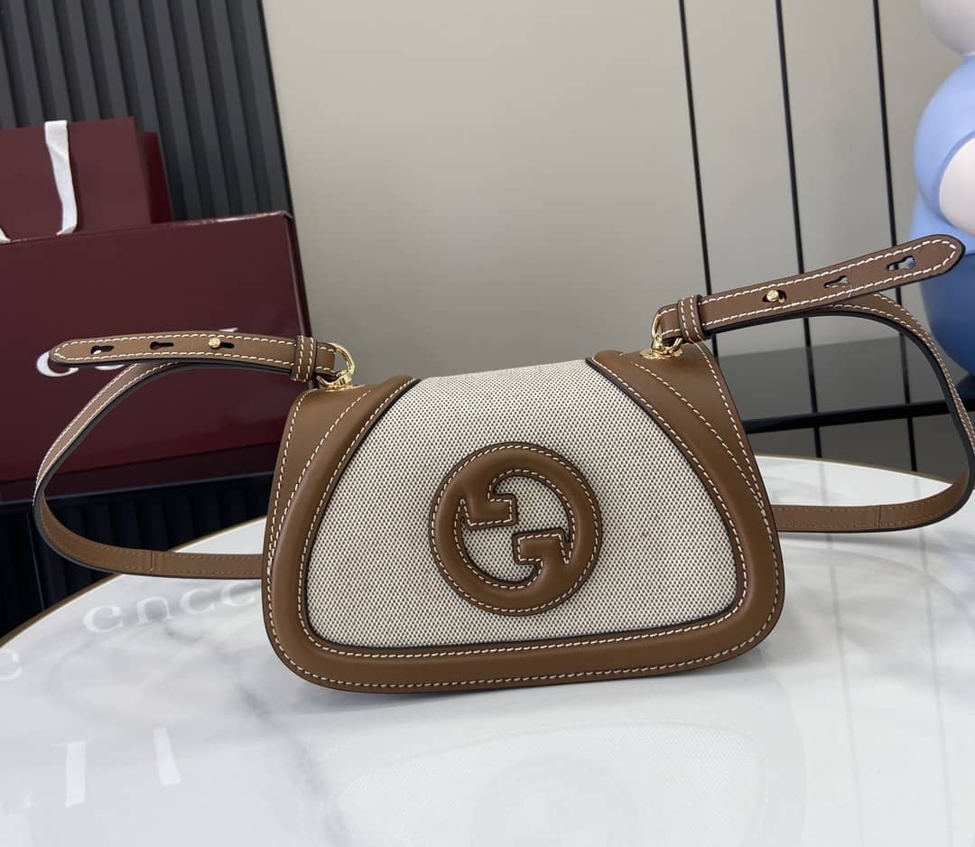 Gucci Blondie Canvas Mini Brown Shoulder Bag_10_162946 Gucci Blondie Canvas Mini Brown Shoulder Bag
