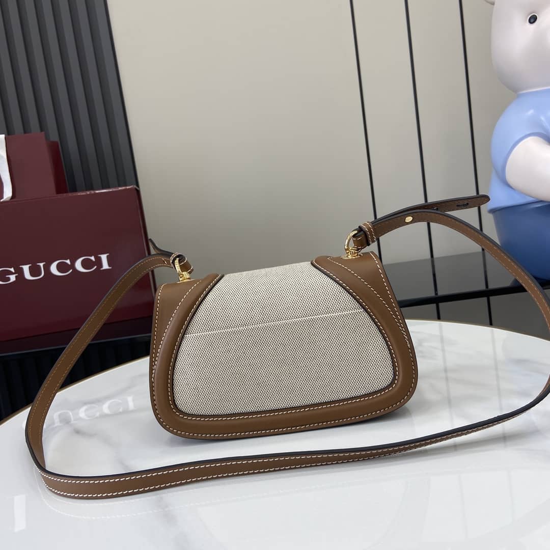 Gucci Blondie Canvas Mini Brown Shoulder Bag_2_162946 Gucci Blondie Canvas Mini Brown Shoulder Bag