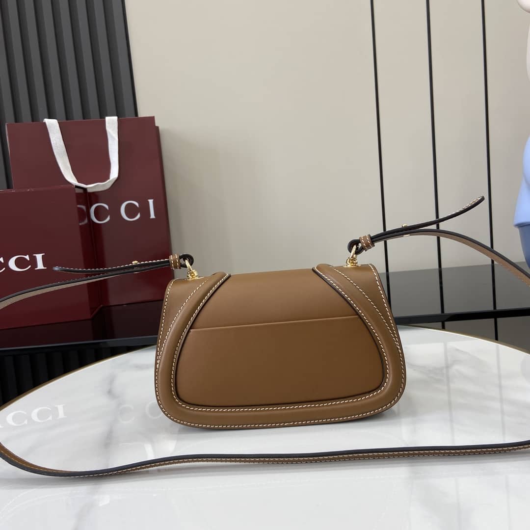 Gucci Blondie Leather Mini Brown Shoulder Bag_2_162976 Gucci Blondie Leather Mini Brown Shoulder Bag