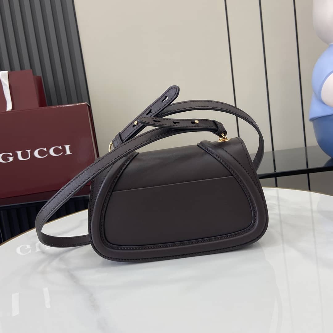 Gucci Blondie Leather Mini Dark Brown Bag_1_162996 Gucci Blondie Leather Mini Dark Brown Bag