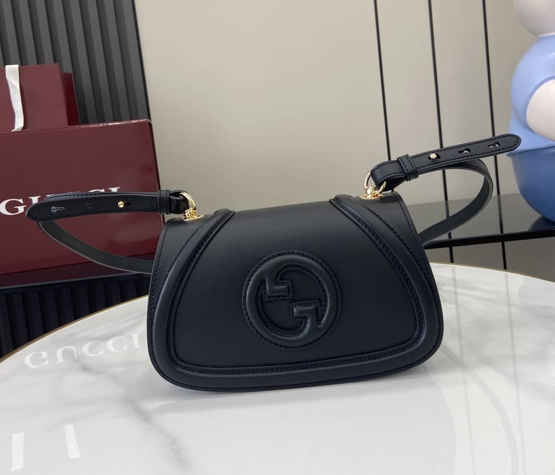 Gucci Blondie Leather Mini Black Shoulder Bag_10_163006 Gucci Blondie Leather Mini Black Shoulder Bag