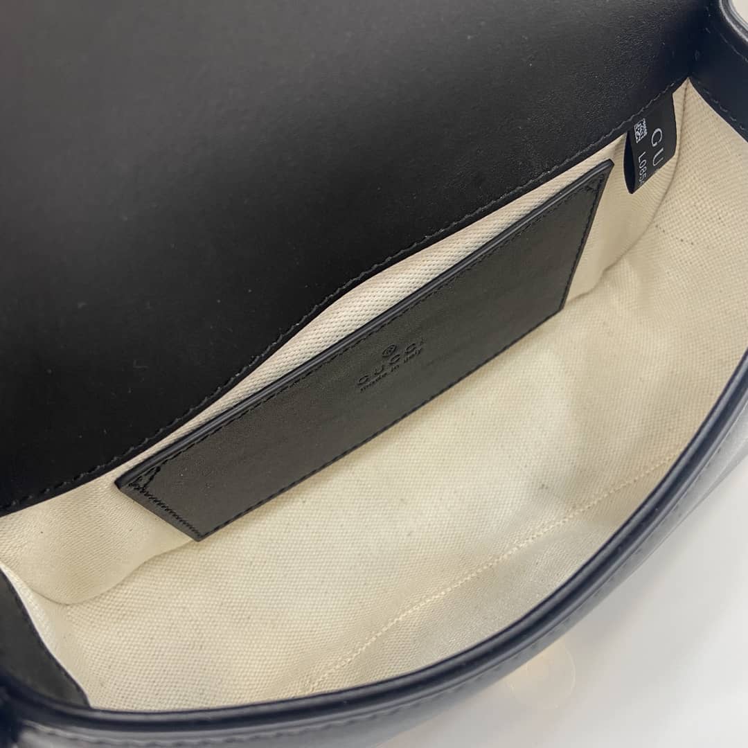 Gucci Blondie Leather Mini Black Shoulder Bag_8_163006 Gucci Blondie Leather Mini Black Shoulder Bag