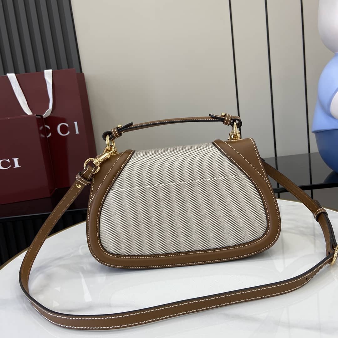 Gucci Blondie Canvas Medium Brown Top Handle Bag_1_163016 Gucci Blondie Canvas Medium Brown Top Handle Bag