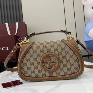 Gucci Blondie GG Medium Brown Top Handle Bag