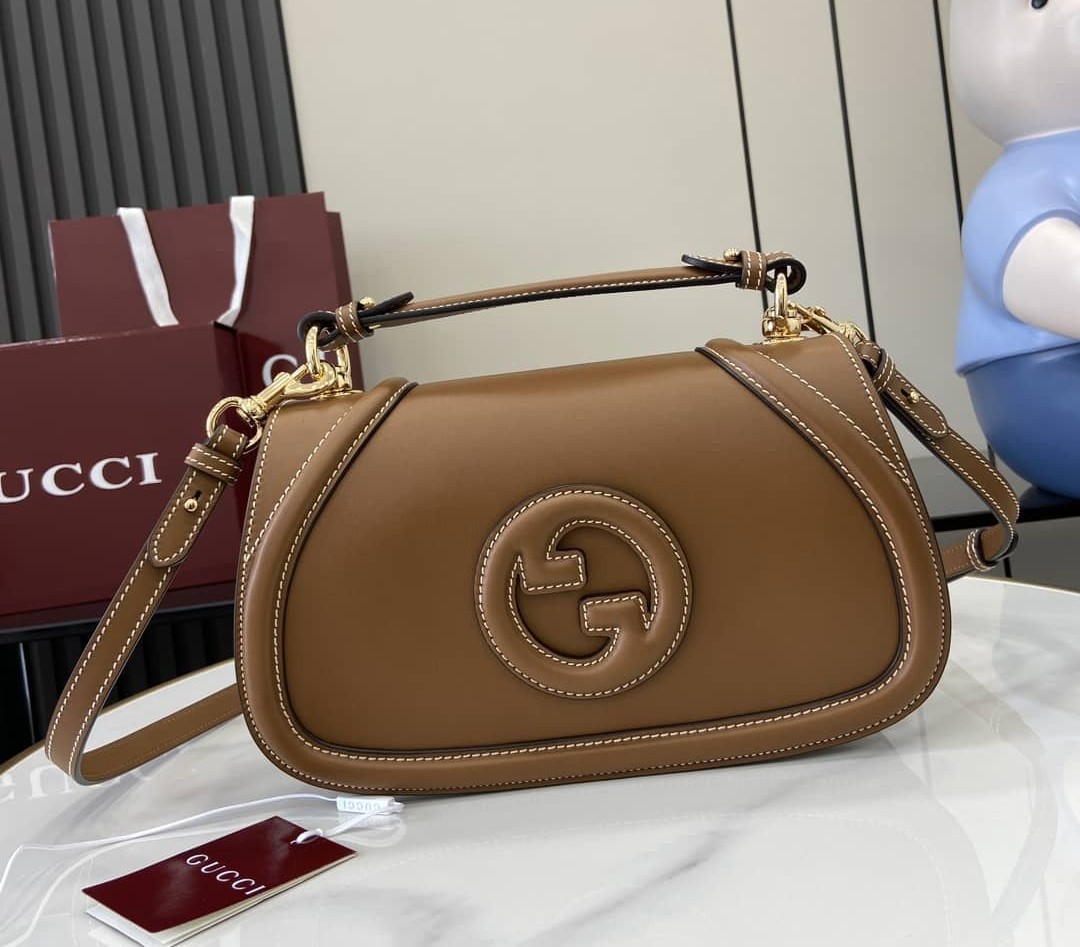 Gucci Blondie Leather Medium Brown Top Handle Bag_10_163046 Gucci Blondie Leather Medium Brown Top Handle Bag