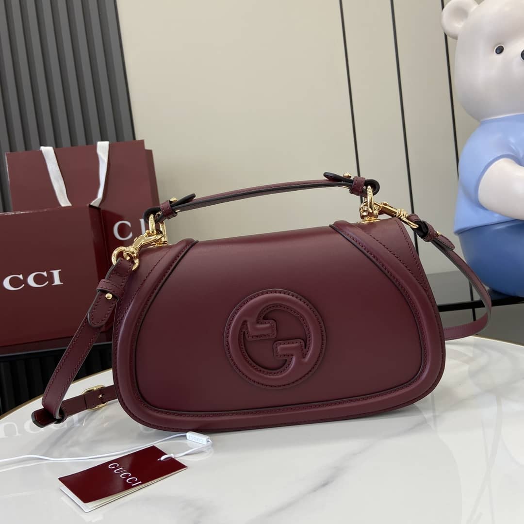 Gucci Blondie Leather Medium Red Top Handle Bag_10_163056 Gucci Blondie Leather Medium Red Top Handle Bag