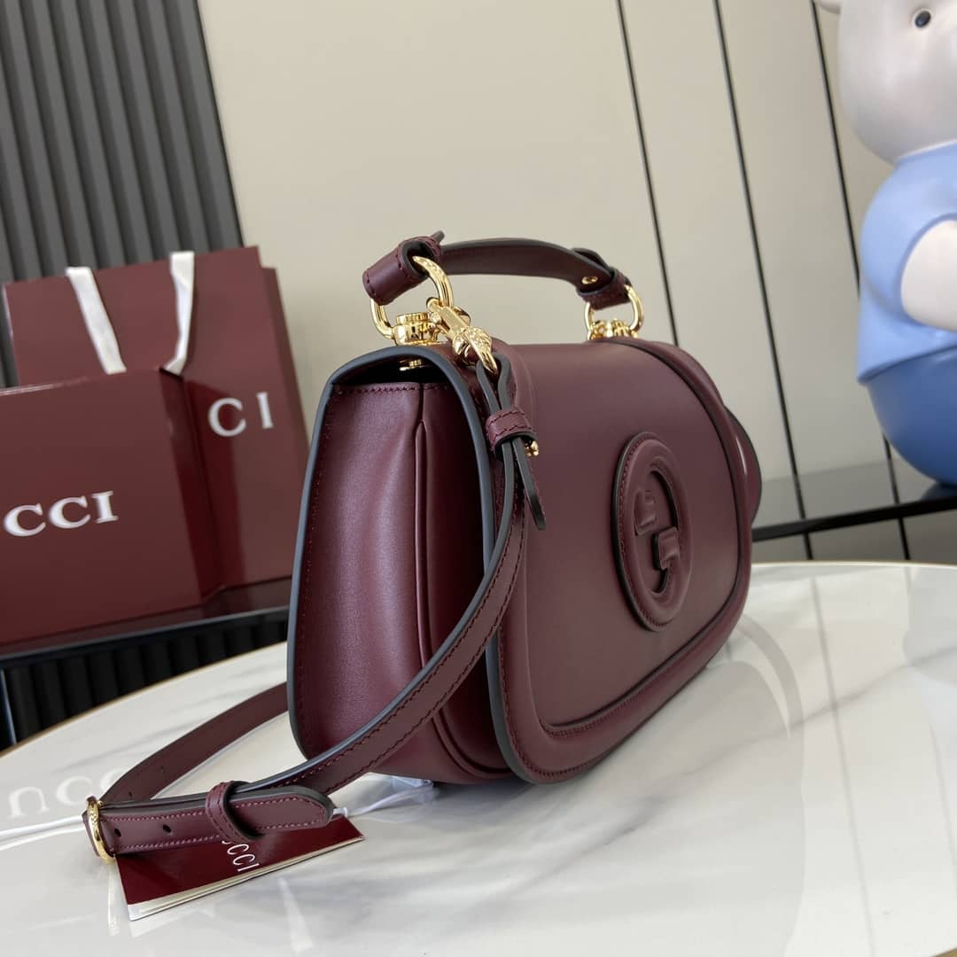 Gucci Blondie Leather Medium Red Top Handle Bag_2_163056 Gucci Blondie Leather Medium Red Top Handle Bag