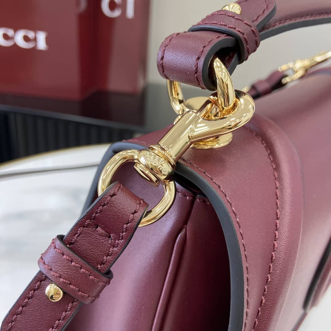 Gucci Blondie Leather Medium Red Top Handle Bag_4_163056 Gucci Blondie Leather Medium Red Top Handle Bag