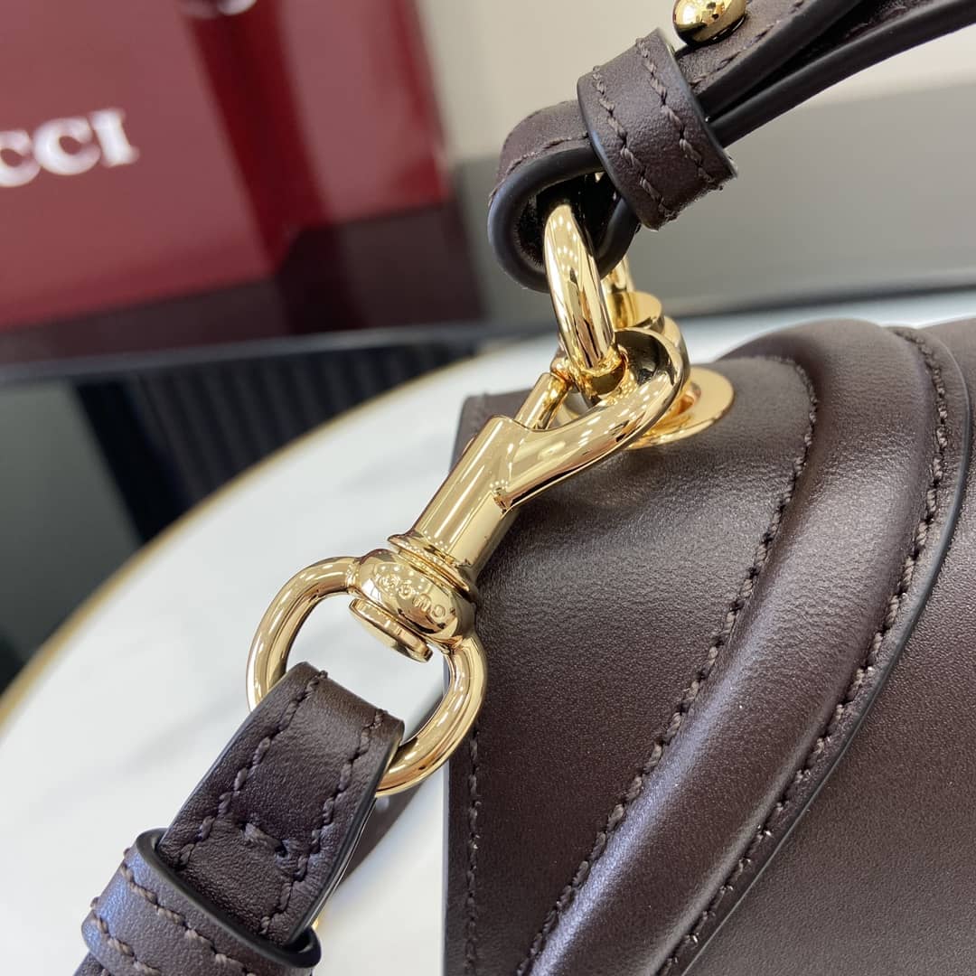 Gucci Blondie Leather Medium Brown Bag 815714_4_163066 Gucci Blondie Leather Medium Brown Bag 815714