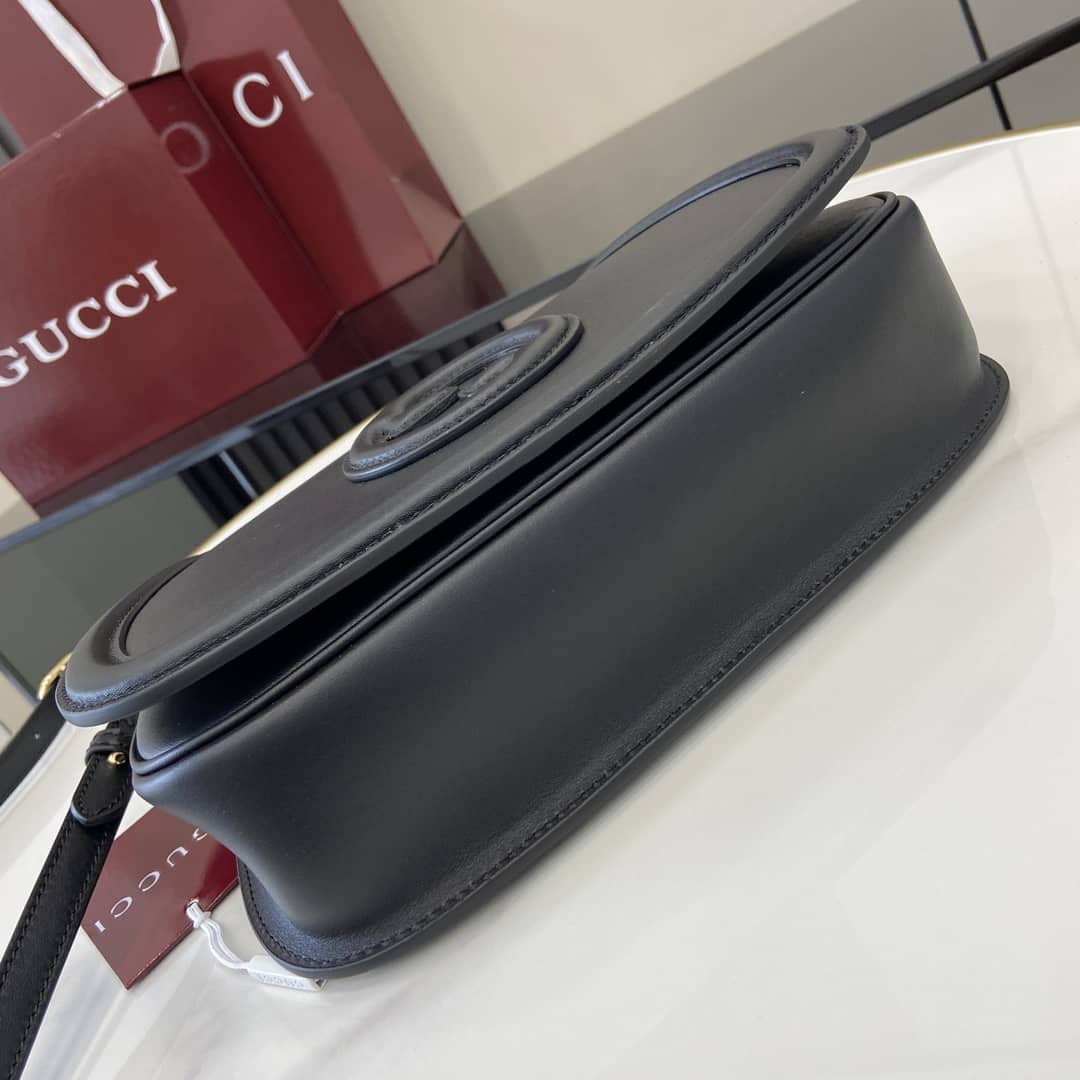Gucci Blondie Leather Medium Black Bag 815714_3_163076 Gucci Blondie Leather Medium Black Bag 815714