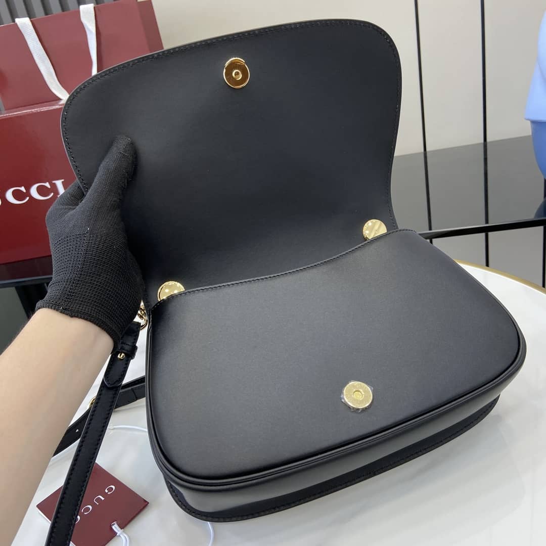 Gucci Blondie Leather Medium Black Bag 815714_6_163076 Gucci Blondie Leather Medium Black Bag 815714