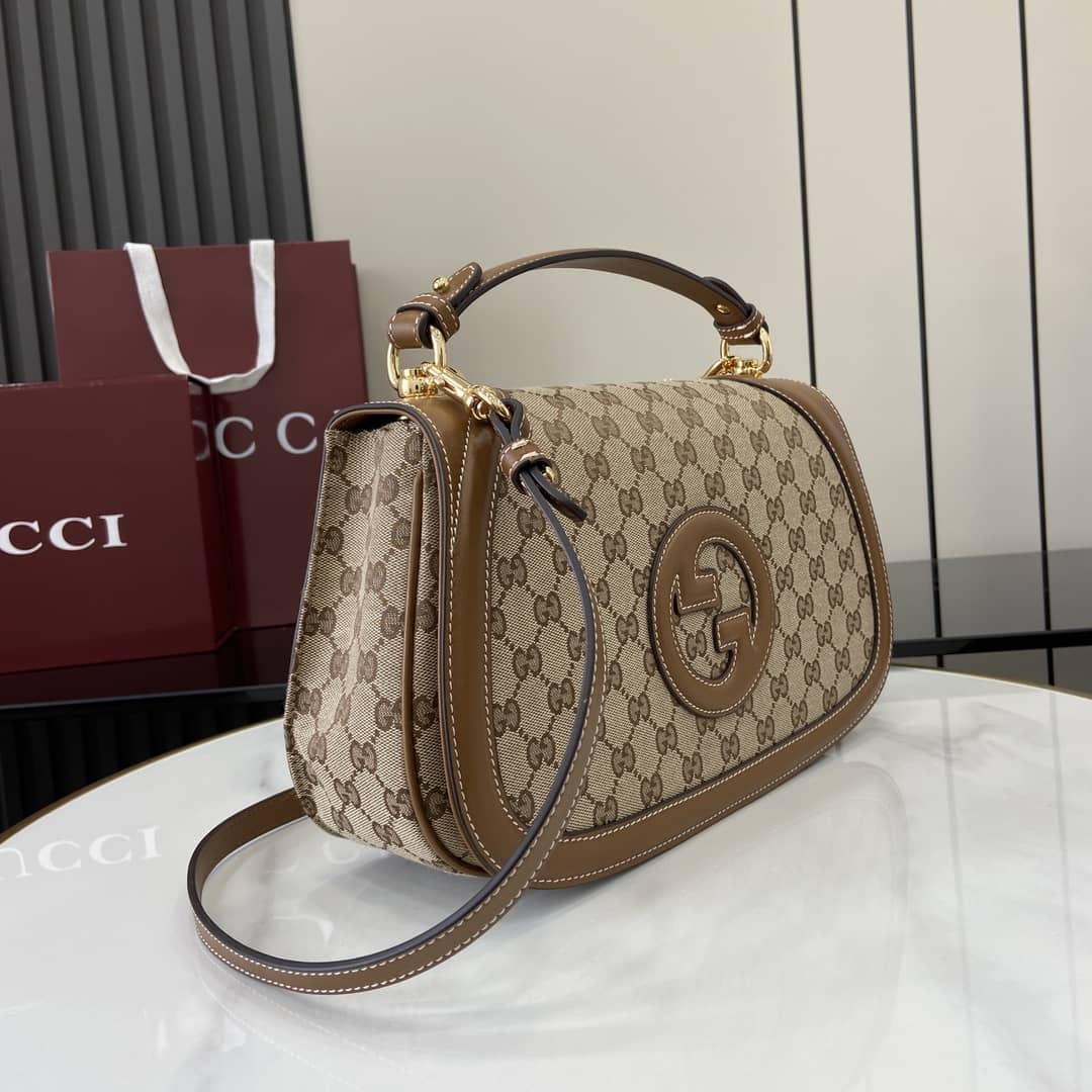 Gucci Blondie GG Large Brown Top Handle Bag_1_163086 Gucci Blondie GG Large Brown Top Handle Bag