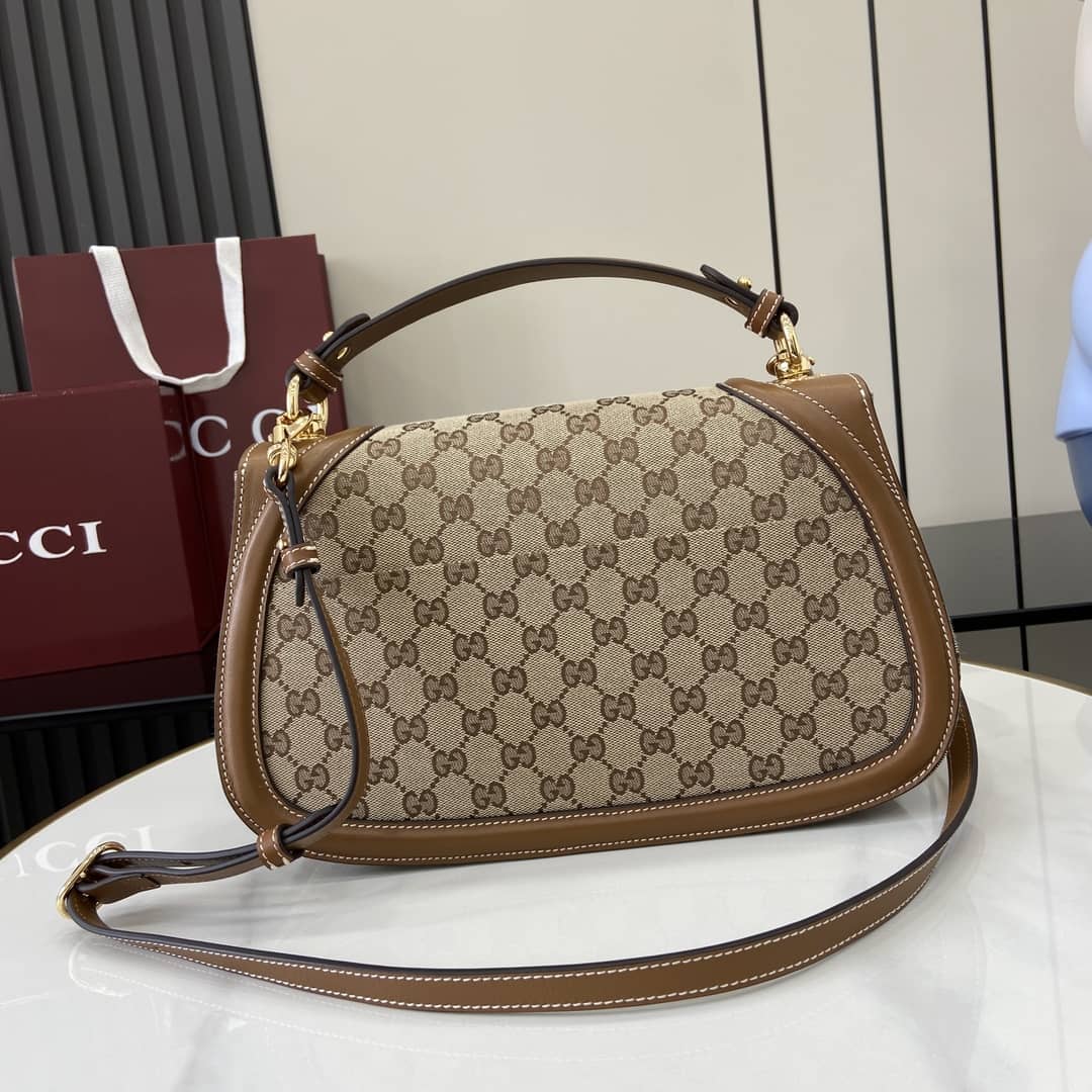 Gucci Blondie GG Large Brown Top Handle Bag_2_163086 Gucci Blondie GG Large Brown Top Handle Bag