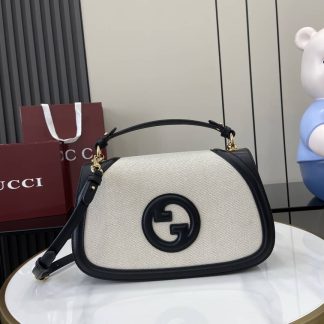 Gucci Blondie Canvas Large Black Handle Bag