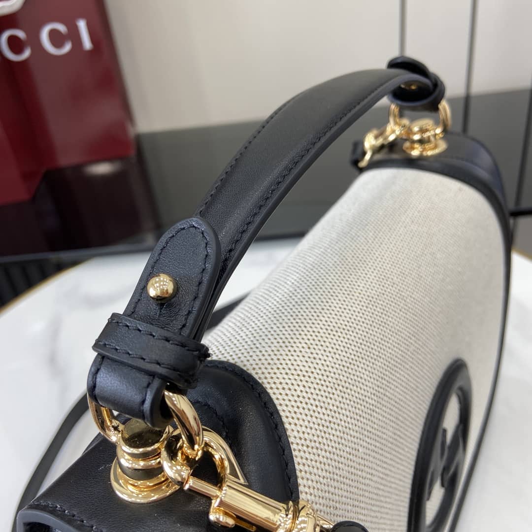 Gucci Blondie Canvas Large Black Handle Bag_4_163106 Gucci Blondie Canvas Large Black Handle Bag