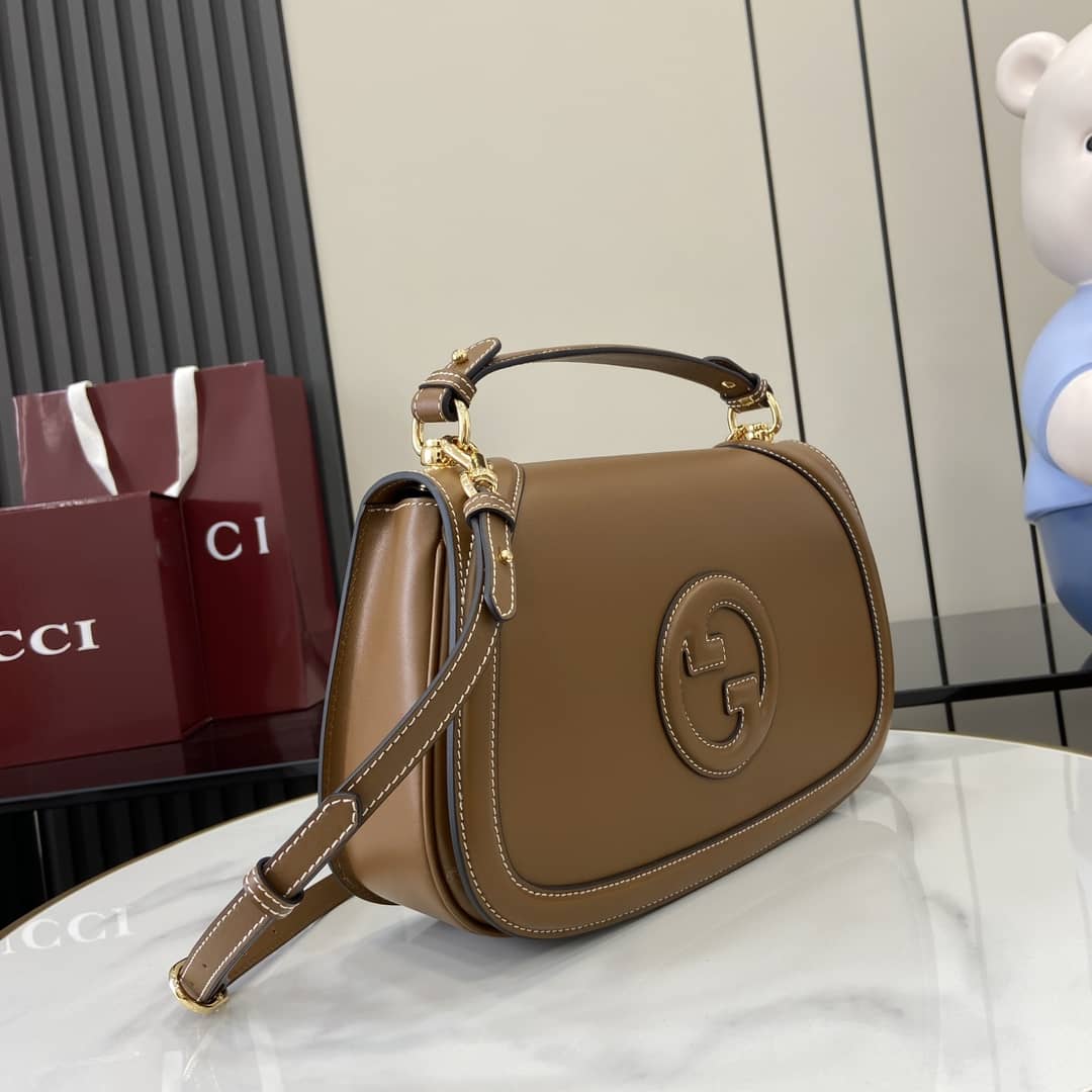 Gucci Blondie Leather Large Brown Handle Bag_2_163126 Gucci Blondie Leather Large Brown Handle Bag