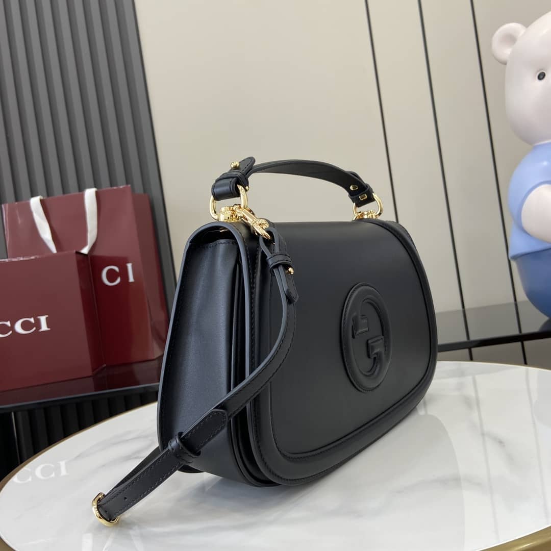 Gucci Blondie Leather Large Black Handle Bag_2_163136 Gucci Blondie Leather Large Black Handle Bag