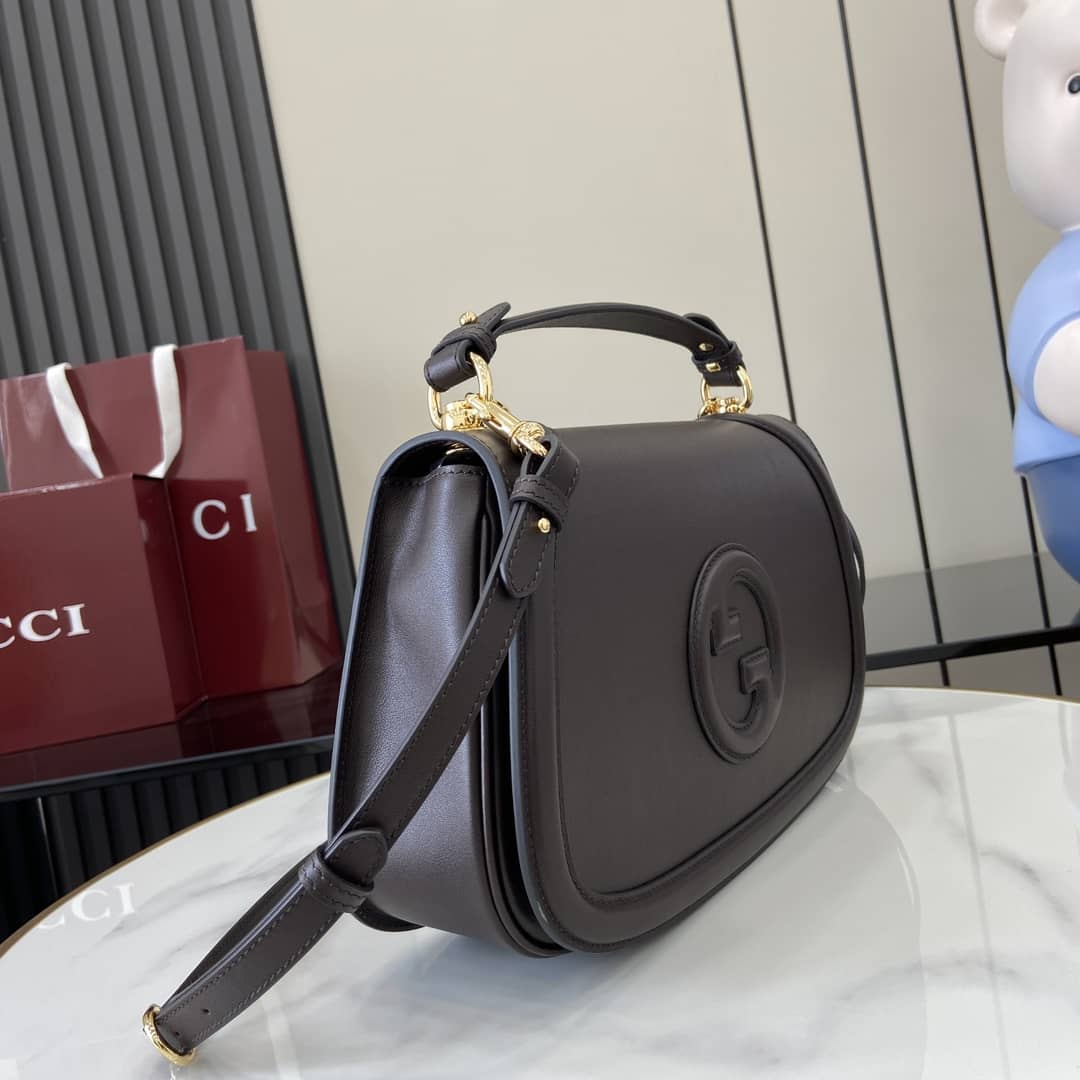 Gucci Blondie Leather Large Dark Brown Bag_2_163146 Gucci Blondie Leather Large Dark Brown Bag