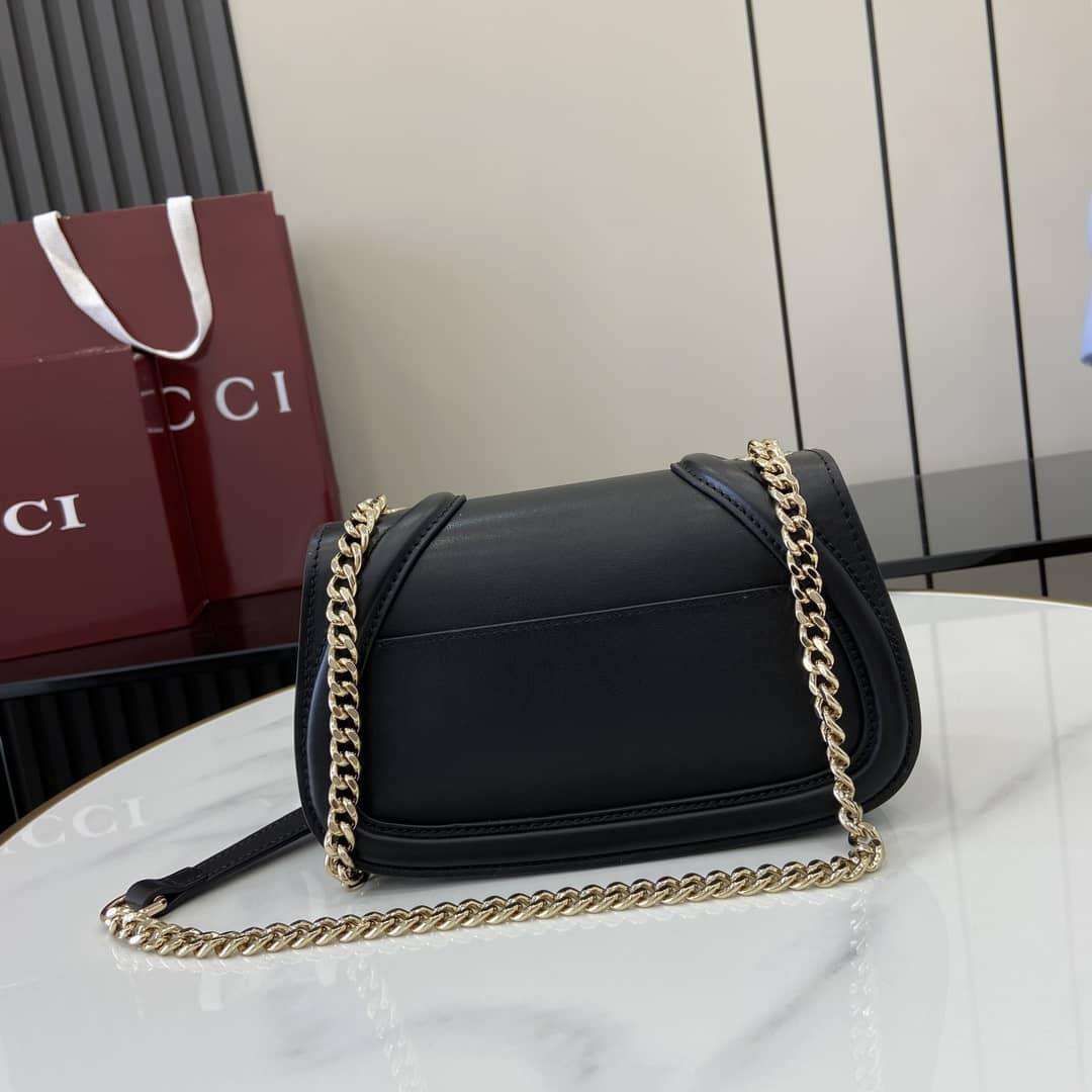 Gucci Blondie Leather Small Black Shoulder Bag_2_163166 Gucci Blondie Leather Small Black Shoulder Bag