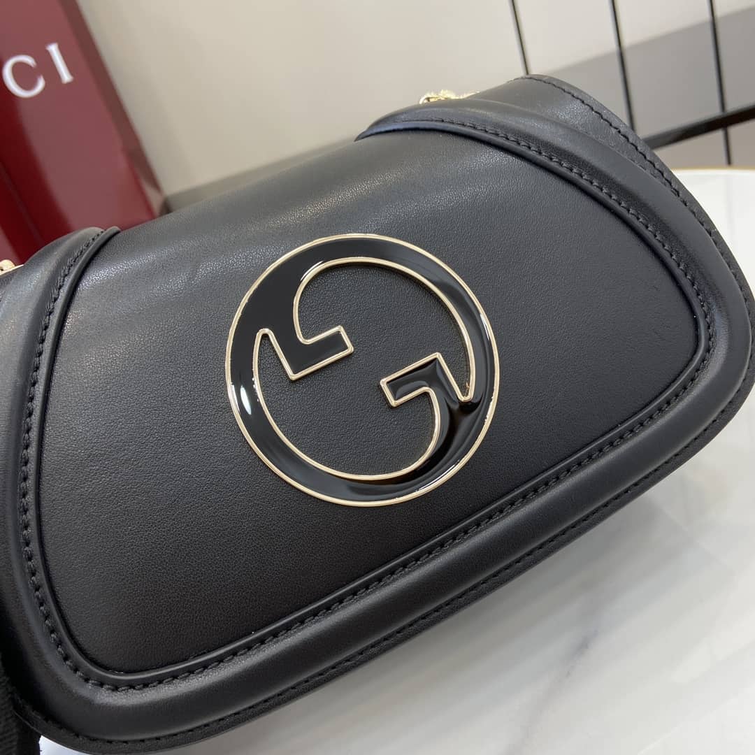 Gucci Blondie Leather Small Black Shoulder Bag_4_163166 Gucci Blondie Leather Small Black Shoulder Bag