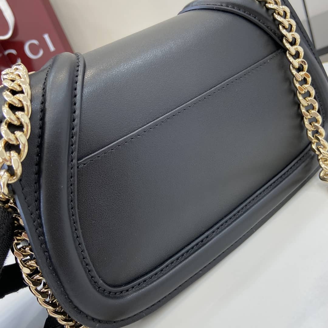 Gucci Blondie Leather Small Black Shoulder Bag_5_163166 Gucci Blondie Leather Small Black Shoulder Bag