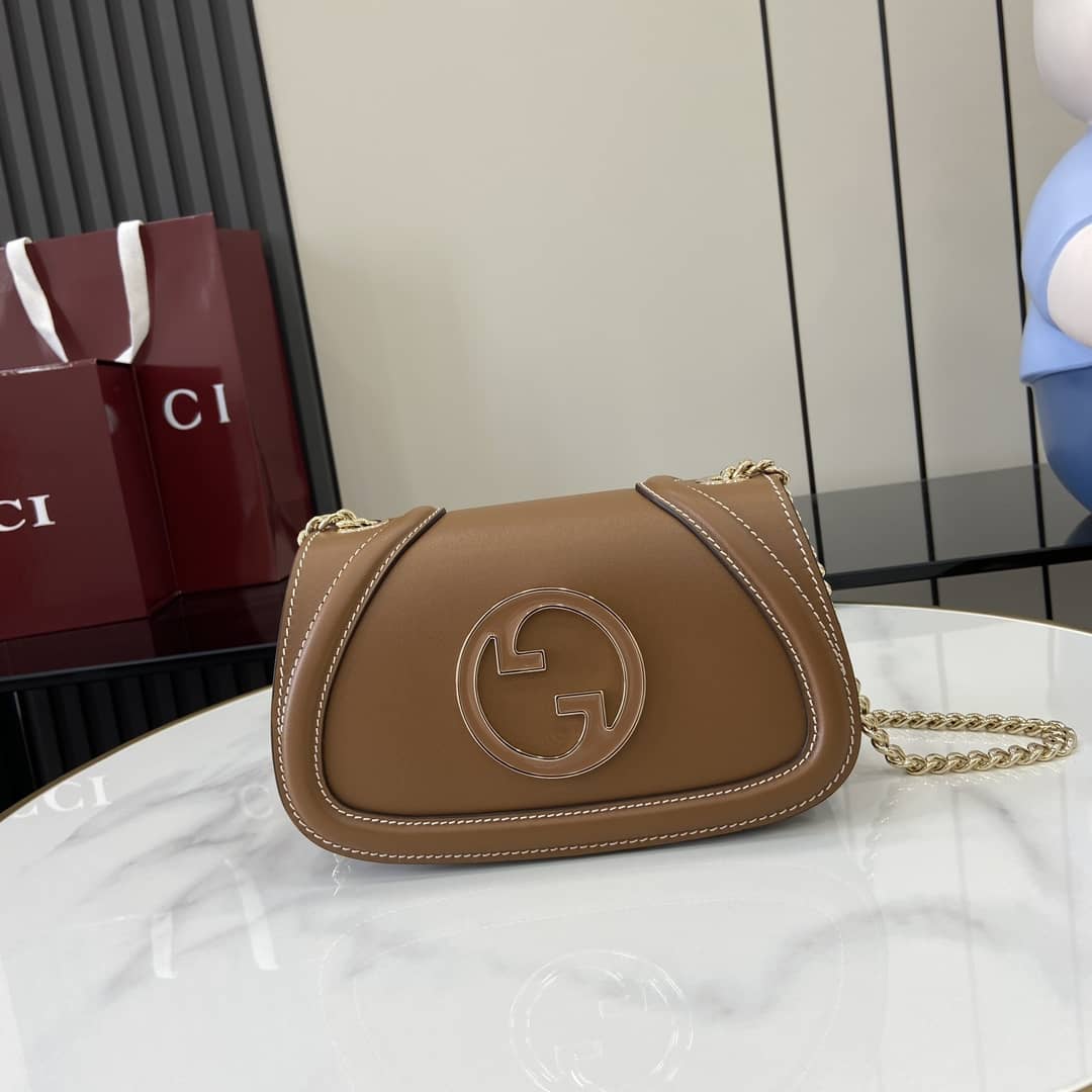 Gucci Blondie Leather Small Brown Shoulder Bag_10_163176 Gucci Blondie Leather Small Brown Shoulder Bag