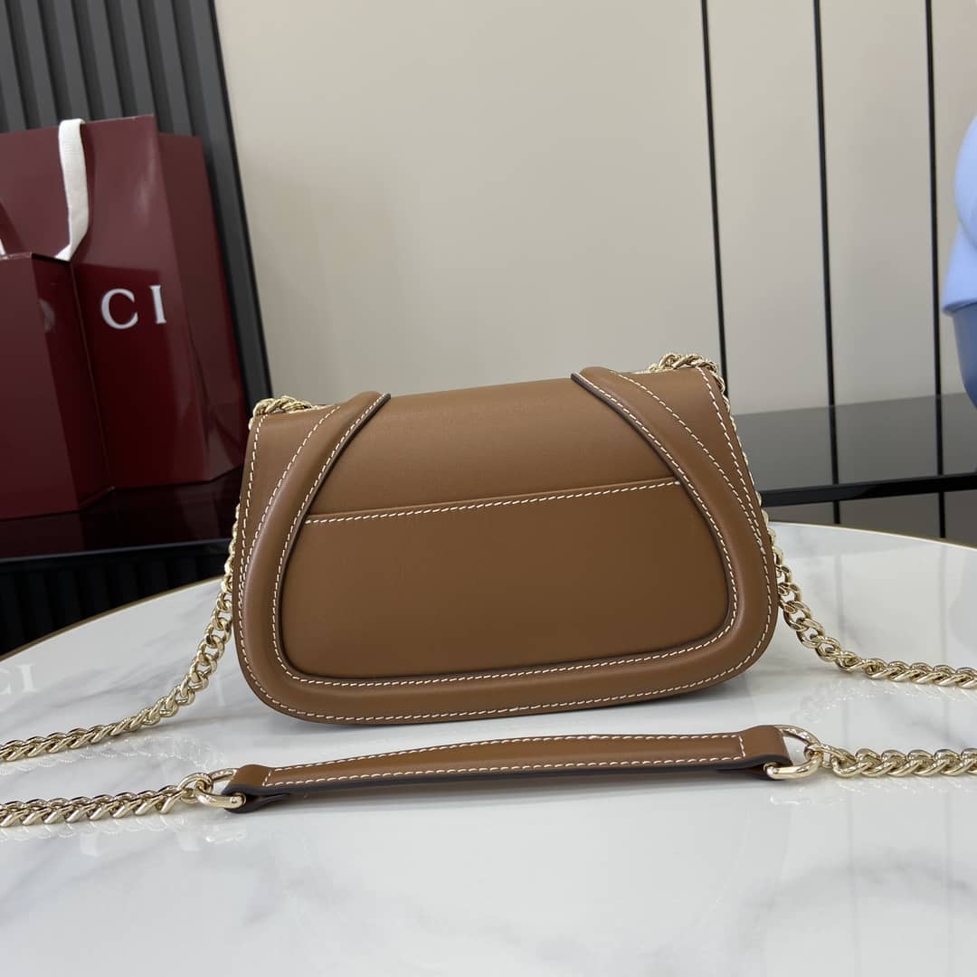 Gucci Blondie Leather Small Brown Shoulder Bag_2_163176 Gucci Blondie Leather Small Brown Shoulder Bag