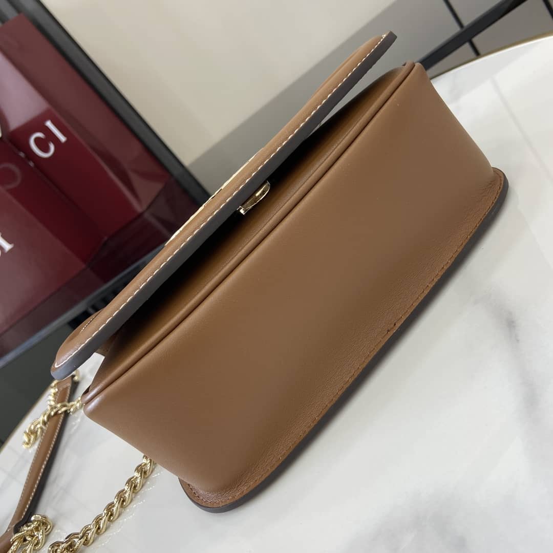 Gucci Blondie Leather Small Brown Shoulder Bag_3_163176 Gucci Blondie Leather Small Brown Shoulder Bag