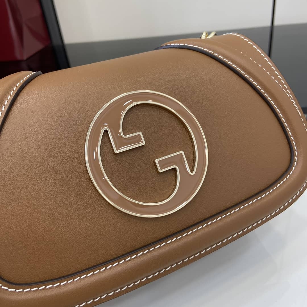 Gucci Blondie Leather Small Brown Shoulder Bag_5_163176 Gucci Blondie Leather Small Brown Shoulder Bag