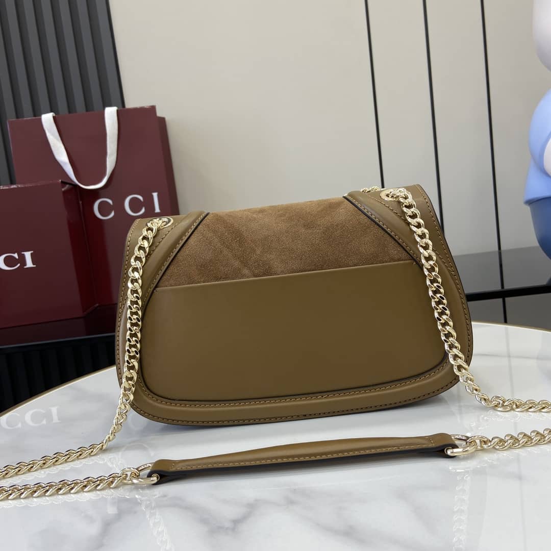 Gucci Blondie Suede Medium Brown Bag 815715_1_163196 Gucci Blondie Suede Medium Brown Bag 815715