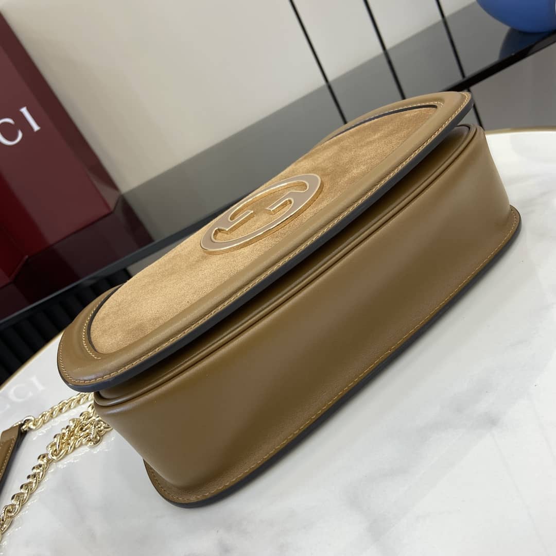 Gucci Blondie Suede Medium Brown Bag 815715_3_163196 Gucci Blondie Suede Medium Brown Bag 815715