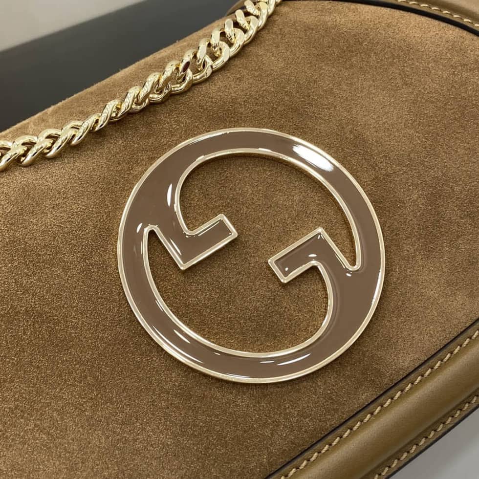 Gucci Blondie Suede Medium Brown Bag 815715_5_163196 Gucci Blondie Suede Medium Brown Bag 815715