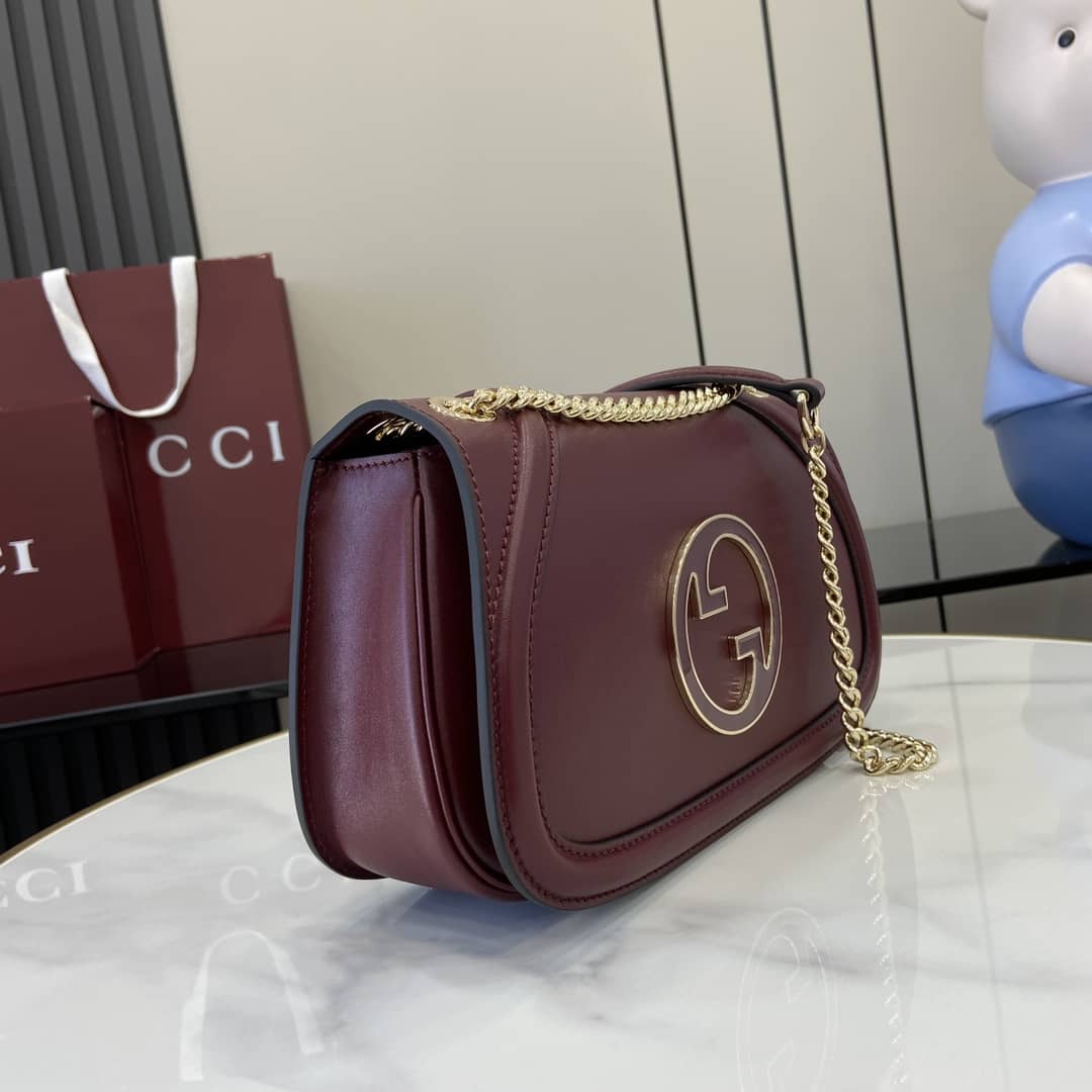 Gucci Blondie Leather Medium Red Bag 815715_2_163206 Gucci Blondie Leather Medium Red Bag 815715