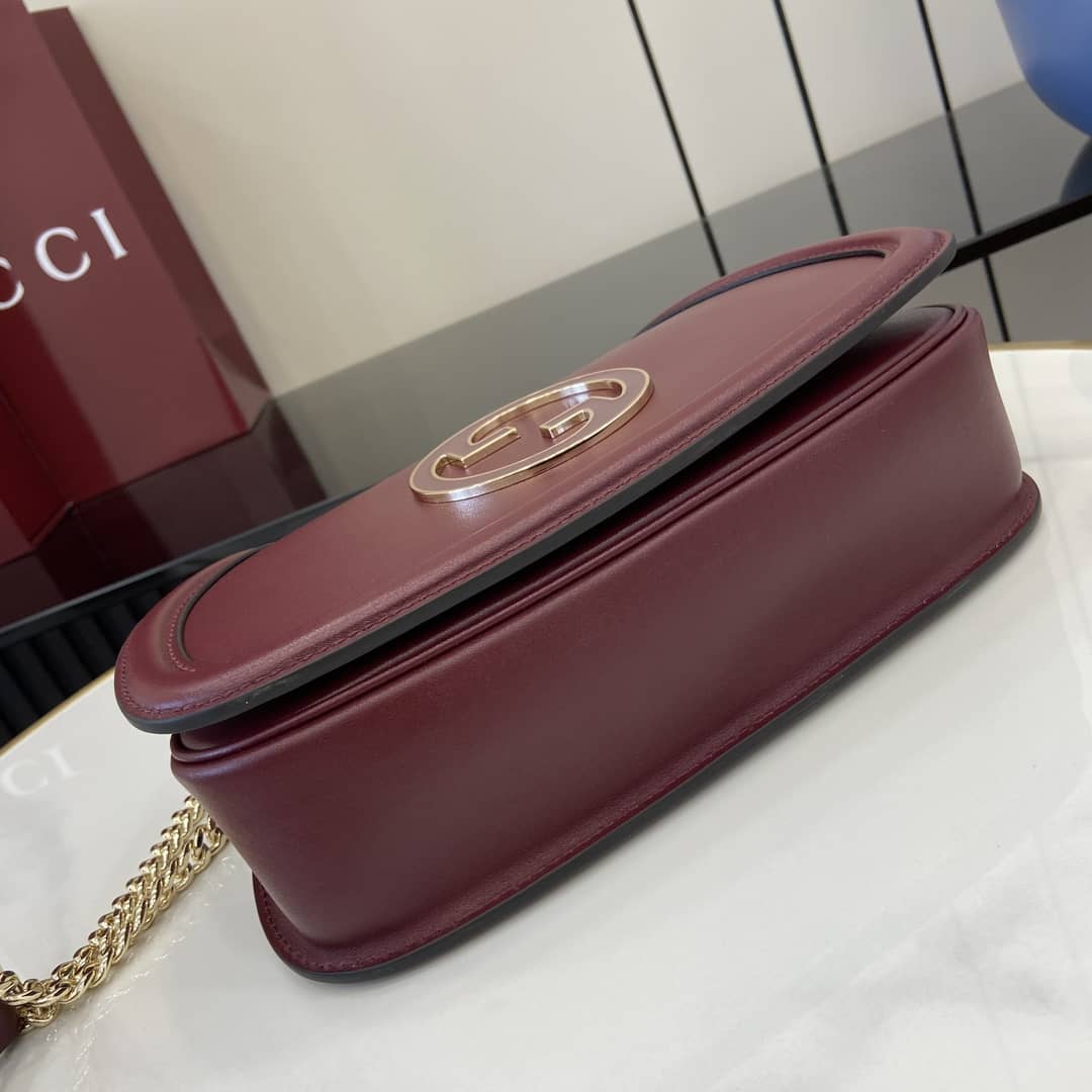 Gucci Blondie Leather Medium Red Bag 815715_3_163206 Gucci Blondie Leather Medium Red Bag 815715