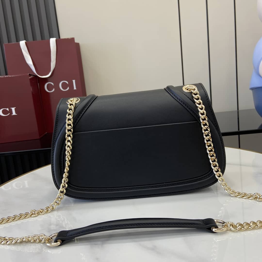 Gucci Blondie Leather Medium Black Bag 815715_1_163216 Gucci Blondie Leather Medium Black Bag 815715