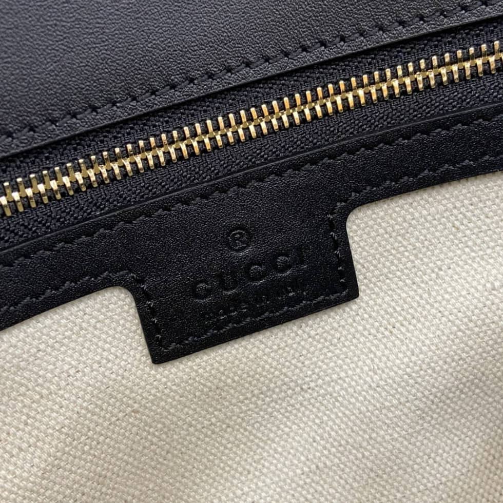 Gucci Blondie Leather Medium Black Bag 815715_8_163216 Gucci Blondie Leather Medium Black Bag 815715