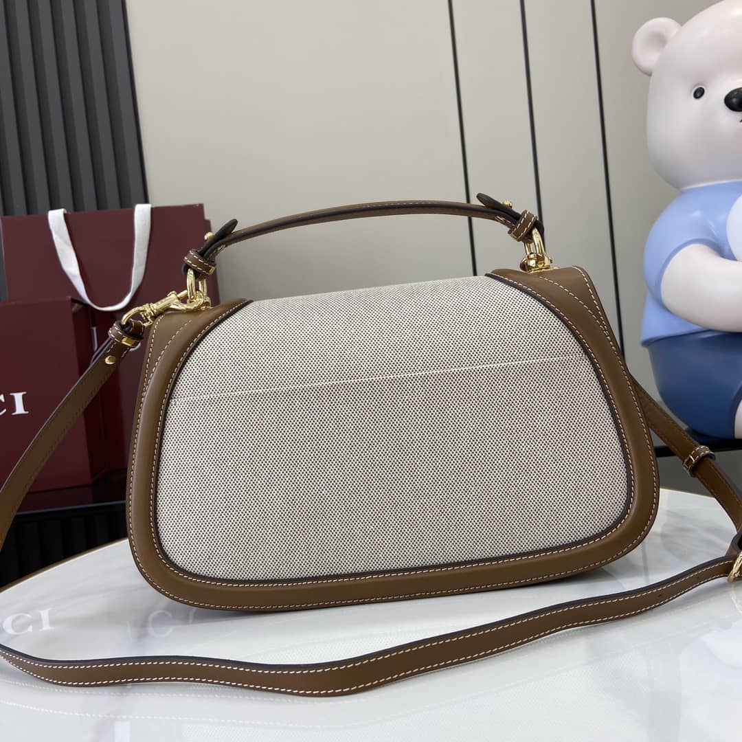 Gucci Blondie Canvas Large Beige Brown Bag 815719_1_163226 Gucci Blondie Canvas Large Beige Brown Bag 815719