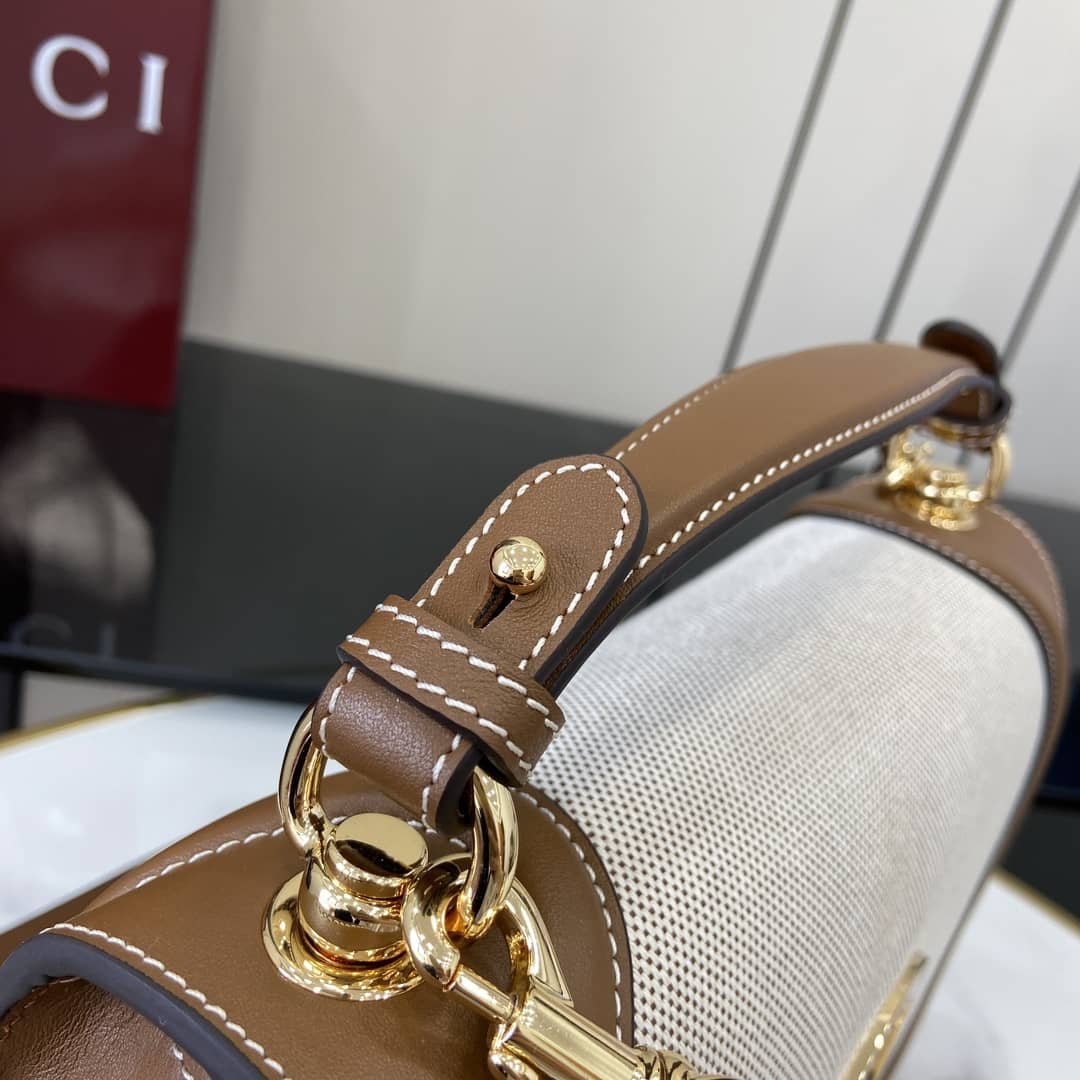 Gucci Blondie Canvas Large Beige Brown Bag 815719_4_163226 Gucci Blondie Canvas Large Beige Brown Bag 815719