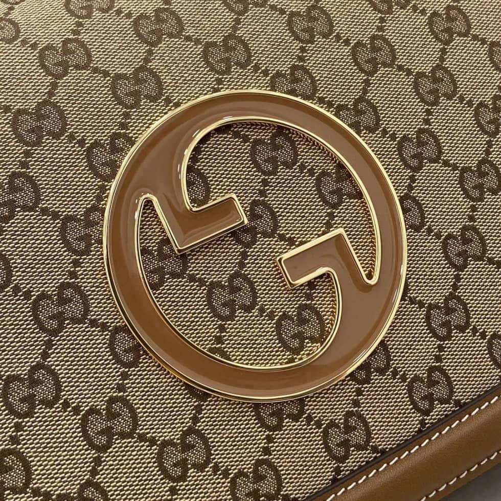 Gucci Blondie Monogram GG Large Brown Bag 815719_5_163236 Gucci Blondie Monogram GG Large Brown Bag 815719