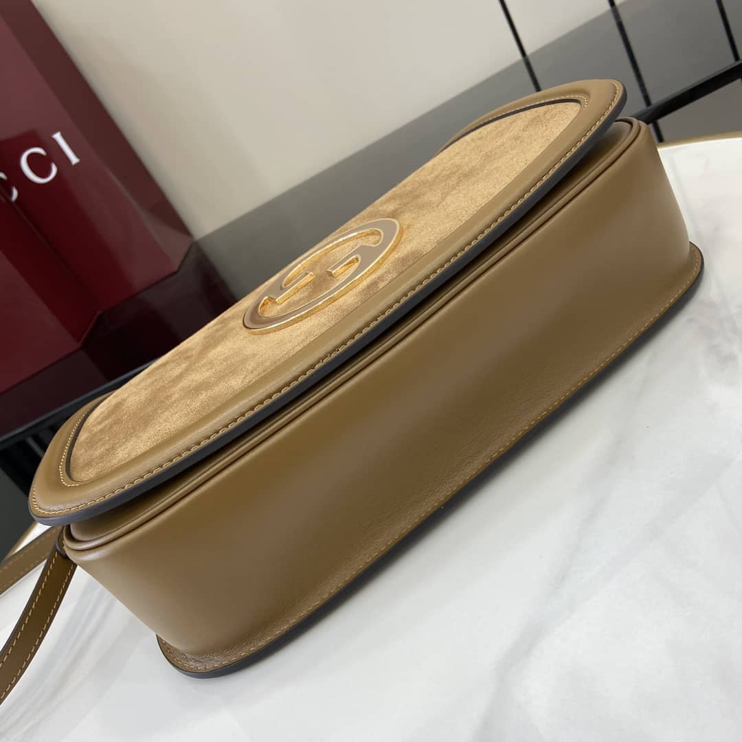 Gucci Blondie Suede Large Brown Bag 815719_3_163246 Gucci Blondie Suede Large Brown Bag 815719