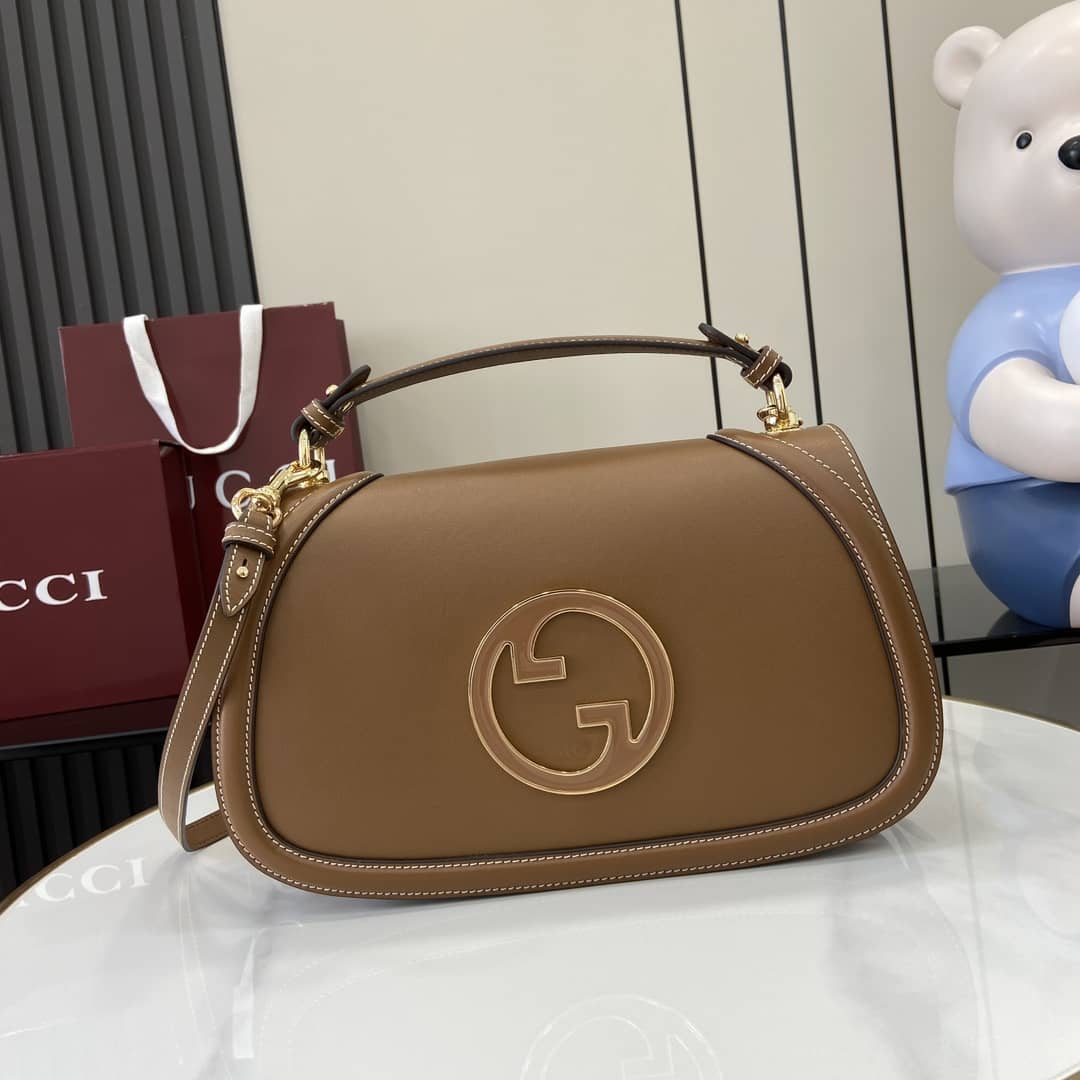 Gucci Blondie Leather Large Brown Bag 815719_10_163256 Gucci Blondie Leather Large Brown Bag 815719