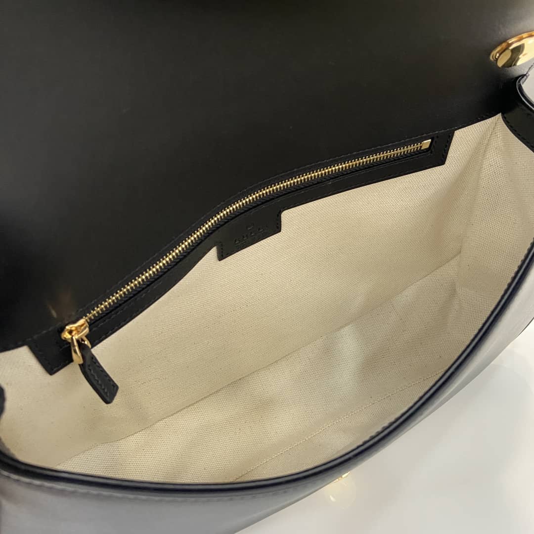 Gucci Blondie Leather Large Black Bag 815719_7_163276 Gucci Blondie Leather Large Black Bag 815719