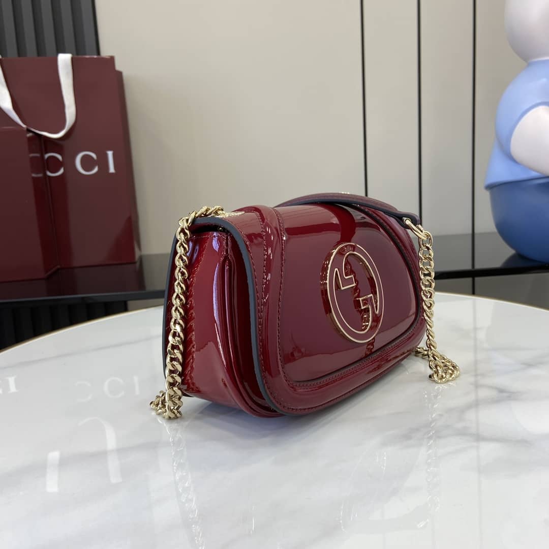 Gucci Blondie Patent Leather Small Red Bag 815711_1_163286 Gucci Blondie Patent Leather Small Red Bag 815711