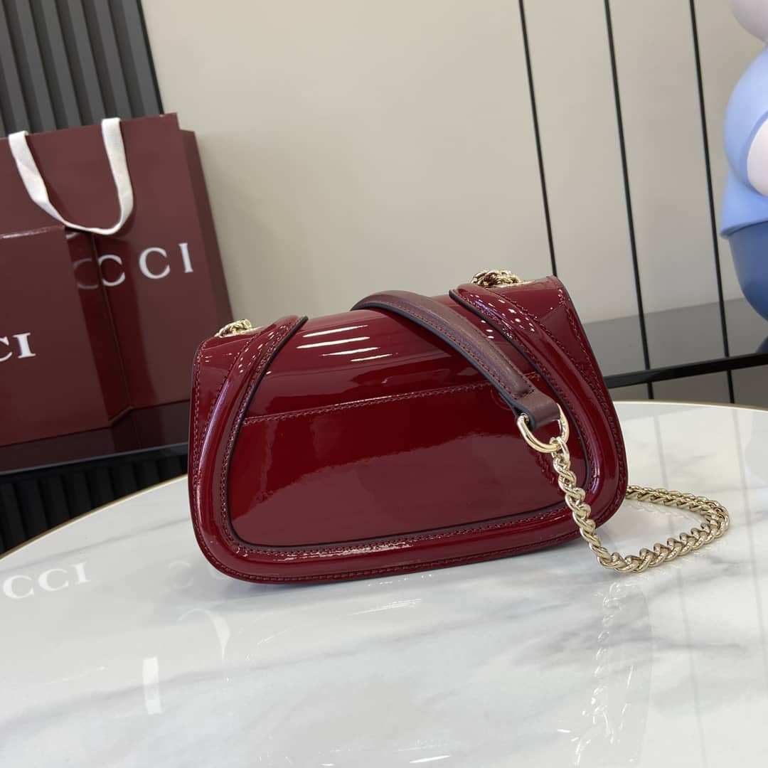 Gucci Blondie Patent Leather Small Red Bag 815711_2_163286 Gucci Blondie Patent Leather Small Red Bag 815711
