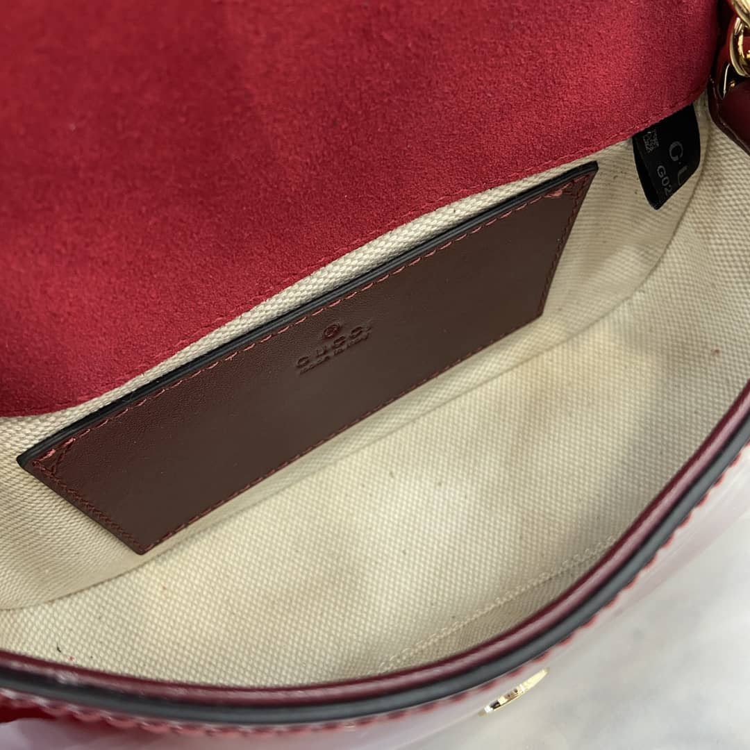 Gucci Blondie Patent Leather Small Red Bag 815711_7_163286 Gucci Blondie Patent Leather Small Red Bag 815711